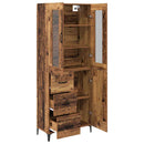 Highboard Gammelt træ 69,5 x 34 x 180 cm Konstrueret træ