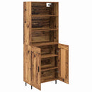 Highboard Gammelt træ 69,5 x 34 x 180 cm Ingeniørtræ og glas