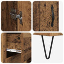 Highboard med skuffe 2 pcs Gammelt træ Konstrueret træ
