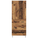 Highboard med skuffe 2 pcs Gammelt træ Konstrueret træ