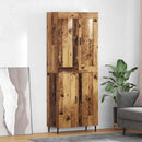 Highboard 2 pcs Gammelt træ Konstrueret træ