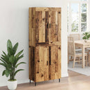 Highboard 2 pcs Gammelt træ Konstrueret træ