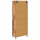 Highboard 2 pcs Gammelt træ Konstrueret træ
