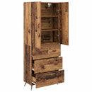 Highboard Gammelt træ 69,5 x 34 x 180 cm Konstrueret træ