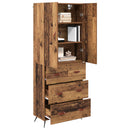 Highboard Gammelt træ 69,5 x 34 x 180 cm Konstrueret træ