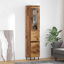 Highboard Gammelt træ 34,5 x 34 x 180 cm Konstrueret træ