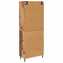 Highboard med skuffe 2 pcs Gammelt træ Konstrueret træ