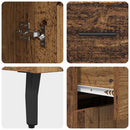 Highboard med skuffe 2 pcs Gammelt træ Konstrueret træ