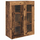 Highboard med skuffe 2 pcs Gammelt træ Konstrueret træ