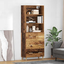 Highboard Gammelt træ 69,5 x 32,5 x 180 cm Konstrueret træ