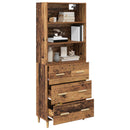 Highboard Gammelt træ 69,5 x 32,5 x 180 cm Konstrueret træ
