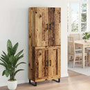 Highboard 2 pcs Gammelt træ 69,5 x 34 x 180 cm