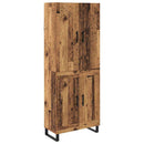 Highboard 2 pcs Gammelt træ 69,5 x 34 x 180 cm
