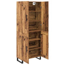 Highboard 2 pcs Gammelt træ 69,5 x 34 x 180 cm