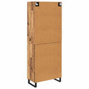 Highboard 2 pcs Gammelt træ 69,5 x 34 x 180 cm
