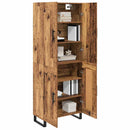 Highboard 2 pcs Gammelt træ 69,5 x 34 x 180 cm