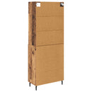 Highboard med skuffe 2 pcs Gammelt træ Konstrueret træ