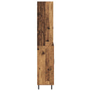 Highboard med skuffe 2 pcs Gammelt træ Konstrueret træ