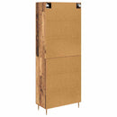 Highboard 2 pcs Gammelt træ Konstrueret træ