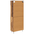 Highboard 2 pcs Gammelt træ Konstrueret træ