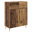 Highboard med skuffe 2 pcs Gammelt træ Konstrueret træ
