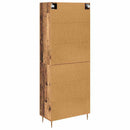 Highboard med skuffe 2 pcs Gammelt træ Konstrueret træ