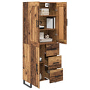 Highboard Gammelt træ 69,5 x 34 x 180 cm Konstrueret træ