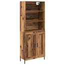 Highboard Gammelt træ 69,5 x 32,5 x 180 cm Konstrueret træ