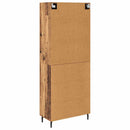 Highboard med skuffe 2 pcs Gammelt træ Konstrueret træ