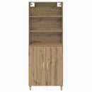 Highboard Artisan Egetræ 69,5 x 32,5 x 180 cm Konstrueret træ