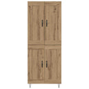 Highboard Artisan Egetræ 69,5 x 34 x 180 cm Konstrueret træ