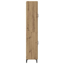 Highboard Artisan Egetræ 69,5 x 34 x 180 cm Konstrueret træ