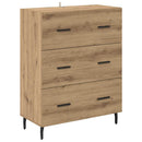 Highboard Artisan Egetræ 69,5 x 34 x 180 cm Ingeniørtræ og glas