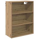 Highboard Artisan Egetræ 69,5 x 34 x 180 cm Ingeniørtræ og glas