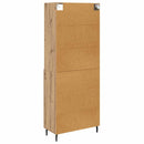 Highboard Artisan Egetræ 69,5 x 34 x 180 cm Ingeniørtræ og glas