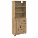 Highboard Artisan Egetræ 69,5 x 34 x 180 cm Konstrueret træ
