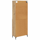 Highboard Artisan Egetræ 69,5 x 34 x 180 cm Konstrueret træ
