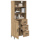 Highboard Artisan Egetræ 69,5 x 34 x 180 cm Konstrueret træ