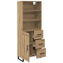 Highboard med skuffe 2 pcs Artisan Egetræ Konstrueret træ