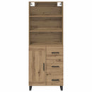 Highboard med skuffe 2 pcs Artisan Egetræ Konstrueret træ