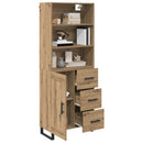 Highboard med skuffe 2 pcs Artisan Egetræ Konstrueret træ