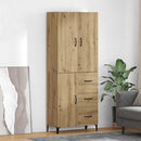 Highboard Artisan Egetræ 69,5 x 34 x 180 cm Konstrueret træ