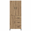 Highboard Artisan Egetræ 69,5 x 34 x 180 cm Konstrueret træ