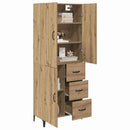 Highboard Artisan Egetræ 69,5 x 34 x 180 cm Konstrueret træ