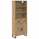 Highboard med skuffe 2 pcs Artisan Egetræ Konstrueret træ