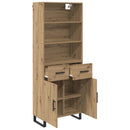Highboard med skuffe 2 pcs Artisan Egetræ Konstrueret træ