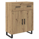 Highboard med skuffe 2 pcs Artisan Egetræ Konstrueret træ
