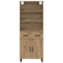 Highboard med skuffe 2 pcs Artisan Egetræ Konstrueret træ