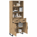Highboard med skuffe 2 pcs Artisan Egetræ Konstrueret træ