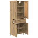 Highboard Artisan Egetræ 69,5 x 34 x 180 cm Konstrueret træ